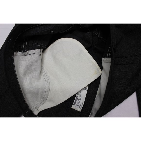 Wrangler men's vintage heather black‎ stretch twill straight leg dress jeans - Picture 10 of 11